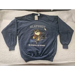 Vintage Looney Tunes Taz Slapshot Spell Out Crew Neck Sweatshirt 1990s Size XL‎